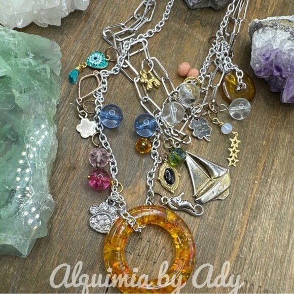 Alquimia Multicolor Charm Necklace - Picture 6 of 8